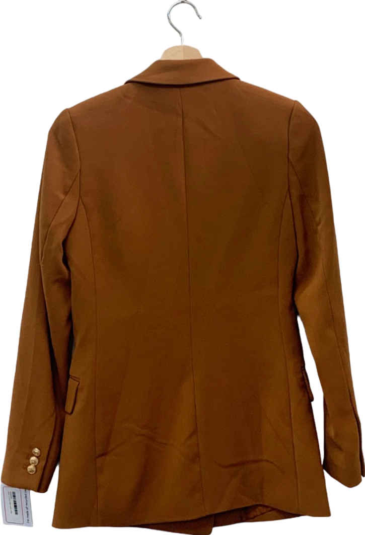 H&M Brown Double-Breasted Blazer EU 32/UK 4