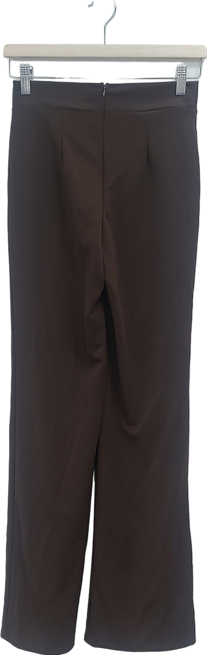 Fashion Nova Brown Call It Even Wide Leg Dress Pants UK S