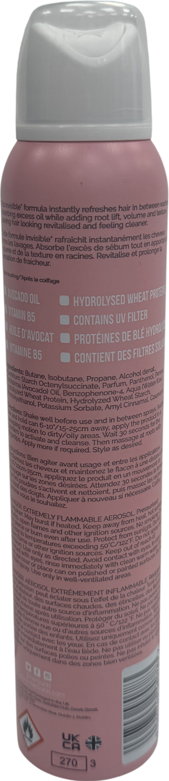 Hair Burst Volume And Refresh Dry Shampoo 200ml