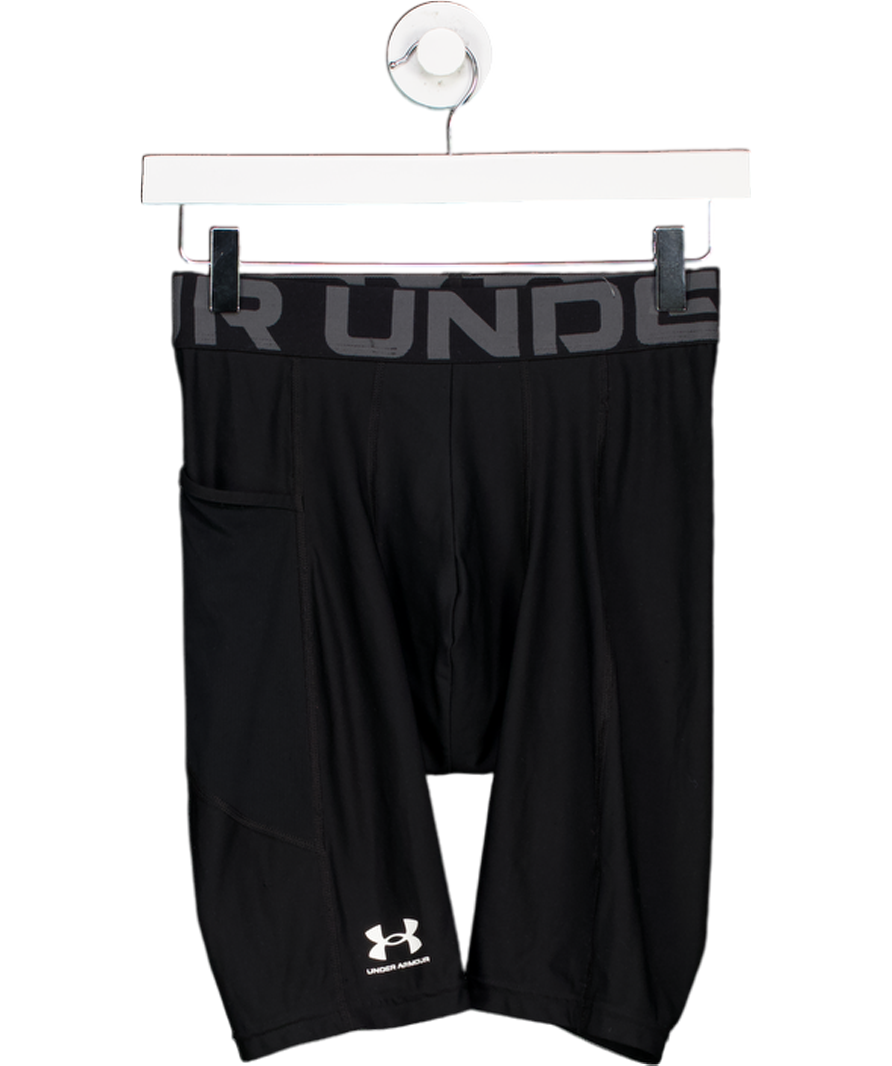 Under Armour Black Heatgear Pocket Long Shorts UK S