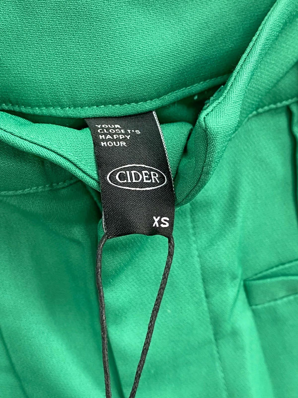 Cider Green High-Waisted Wide-Leg Pants XS