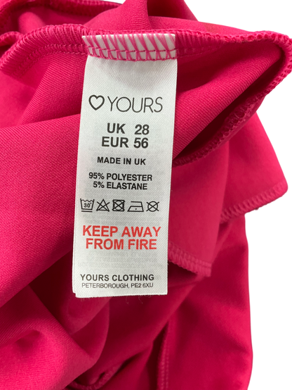 M&S Limited Collection Hot Pink Plus Size Trousers UK 28