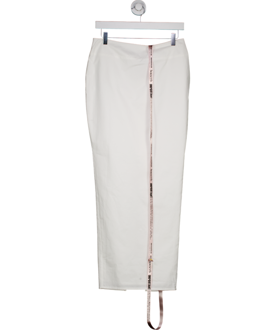 House of CB White Eden Cotton Maxi Skirt UK S