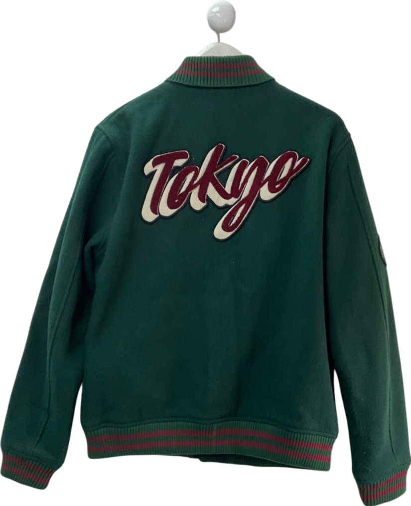 ASOS Green Wool Look Bomber Jacket UK L