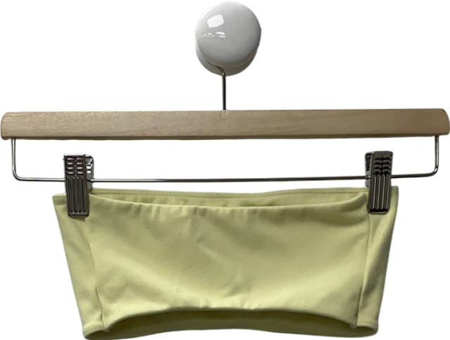 Joah Brown Yellow Contour Bandeau Top UK XS/S