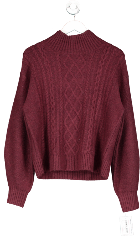 GAP Red Forever Cosy Cable Knit Jumper UK M