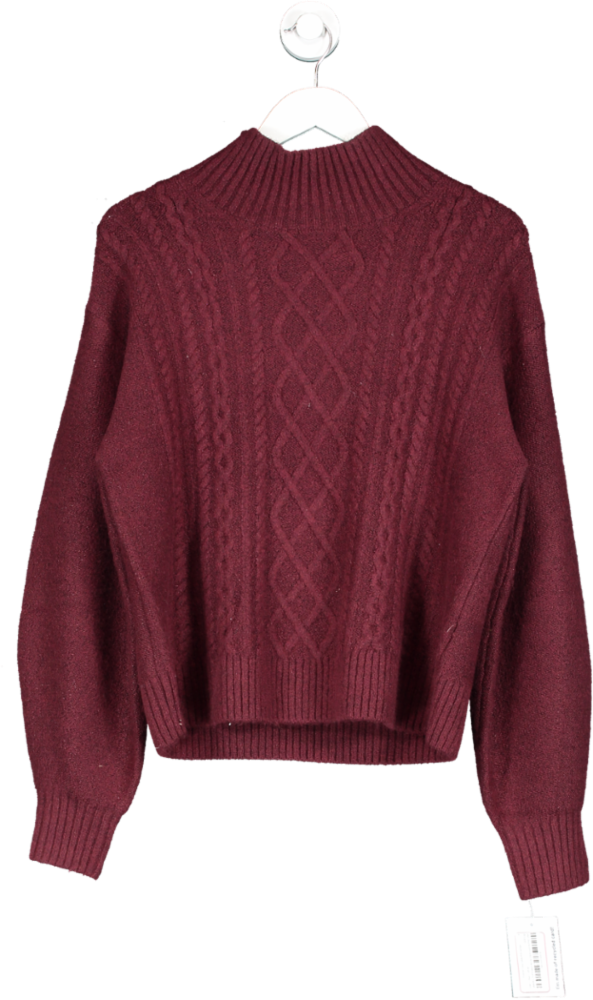 GAP Red Forever Cosy Cable Knit Jumper UK M