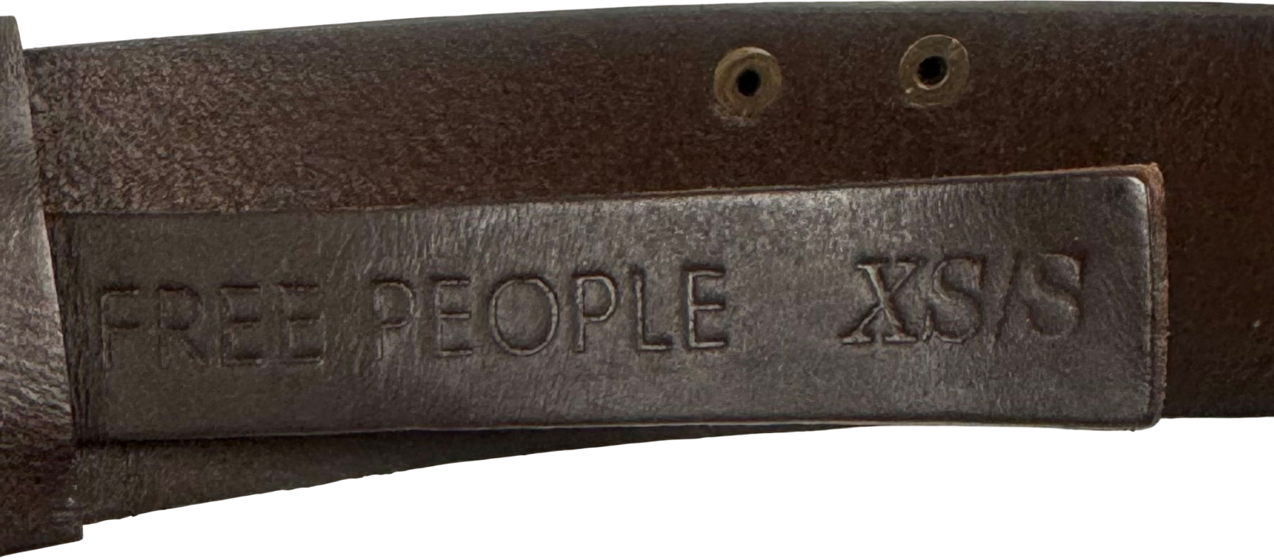 Free People Brown Sonny Studded Belt UK XS/S