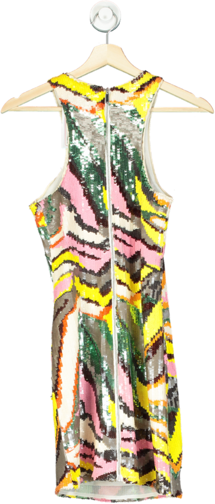 Karen Millen Multi Colour Sequin Dress UK 6