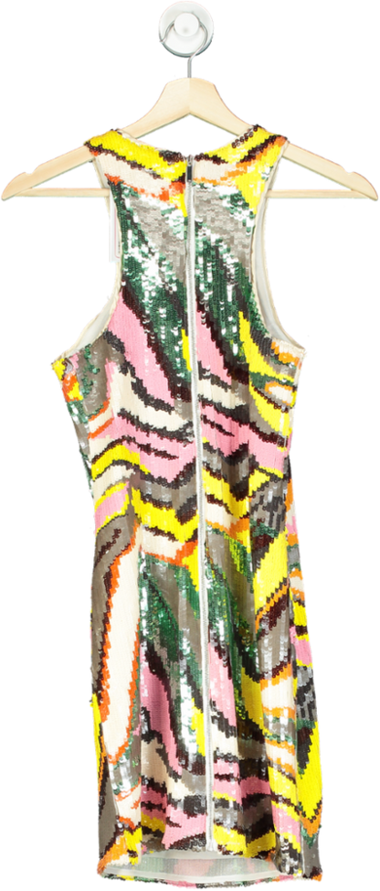 Karen Millen Multi Colour Sequin Dress UK 6