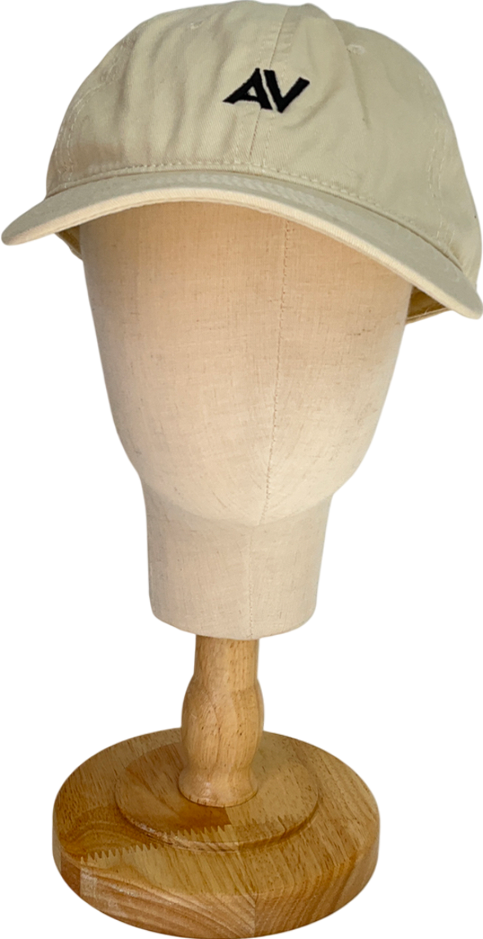 Another Version Cream Logo Cap One Size