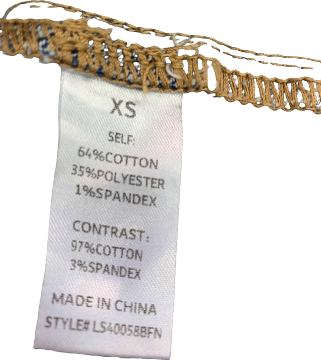 Fashion Nova Blue Patchwork Denim Skirt XS