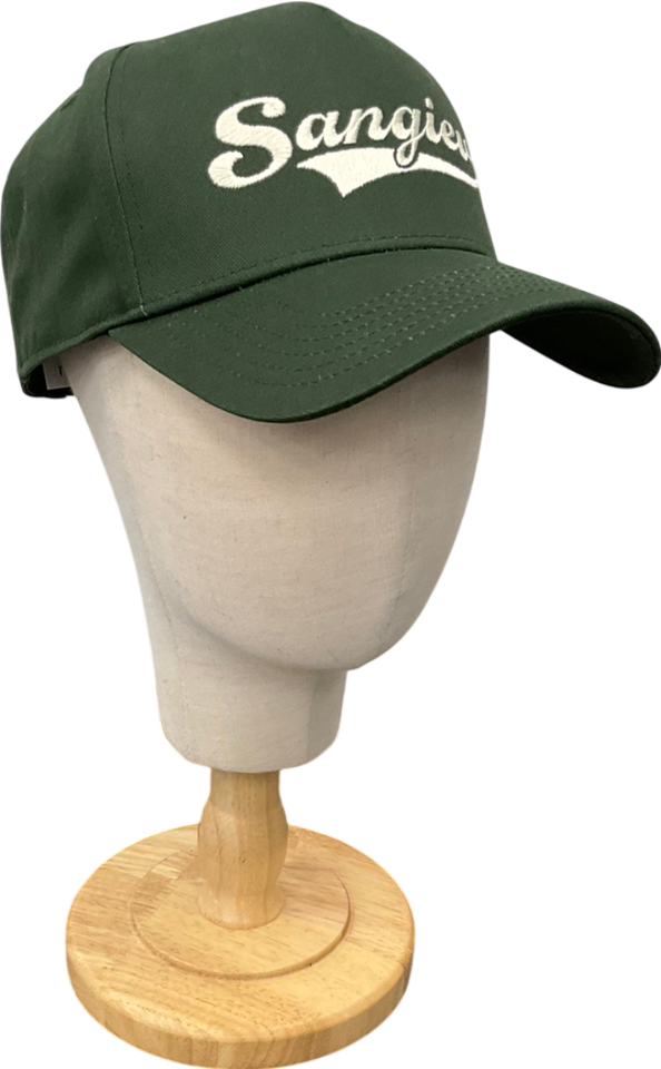Sangiev Green Embroidered Cap One Size