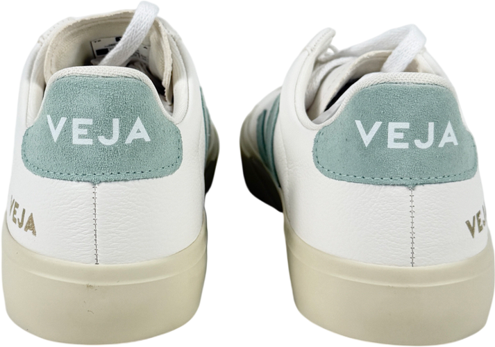 VEJA Campo Leather White Matcha Trainers UK 4 EU 37