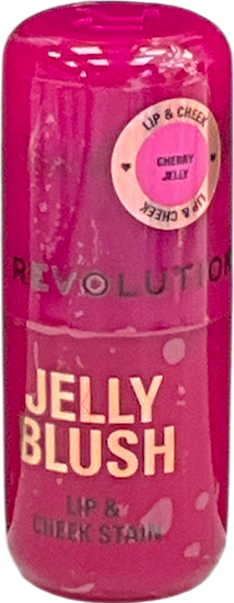 Revolution Jelly Blush Stick Lip And Cheek Stain Cherry Jelly 5.5 g