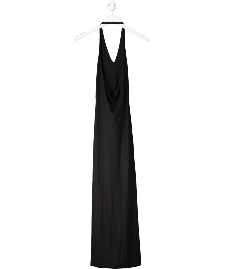Arket Black Halterneck Midi Dress UK S