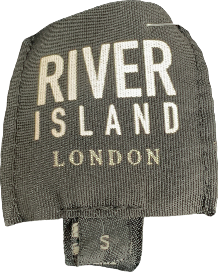 River Island Black Faux Fur Collar Cardigan UK S