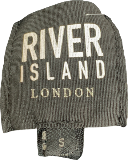 River Island Black Faux Fur Collar Cardigan UK S