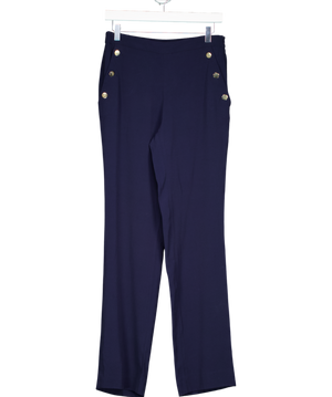 Sandro Blue Straight Leg Trousers UK 10
