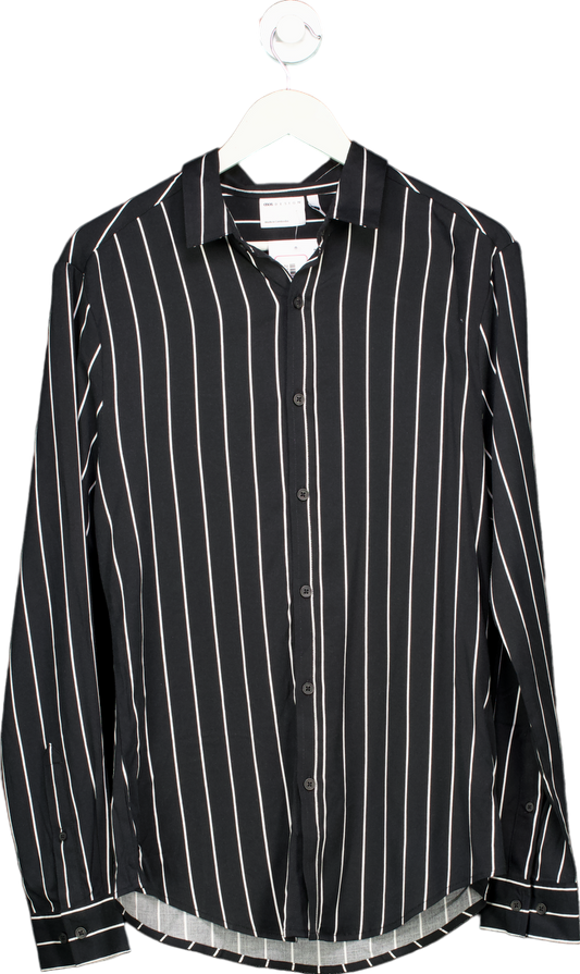 ASOS Black Striped Shirt UK M