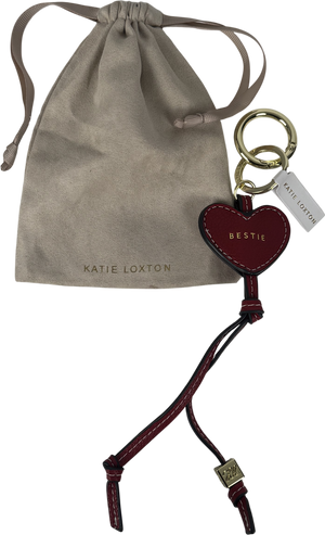 Katie Loxton Red Heart Bag Charm Keyring One Size