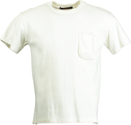 Louis Vuitton White Signature 3D Pocket Monogram T-Shirt UK XS