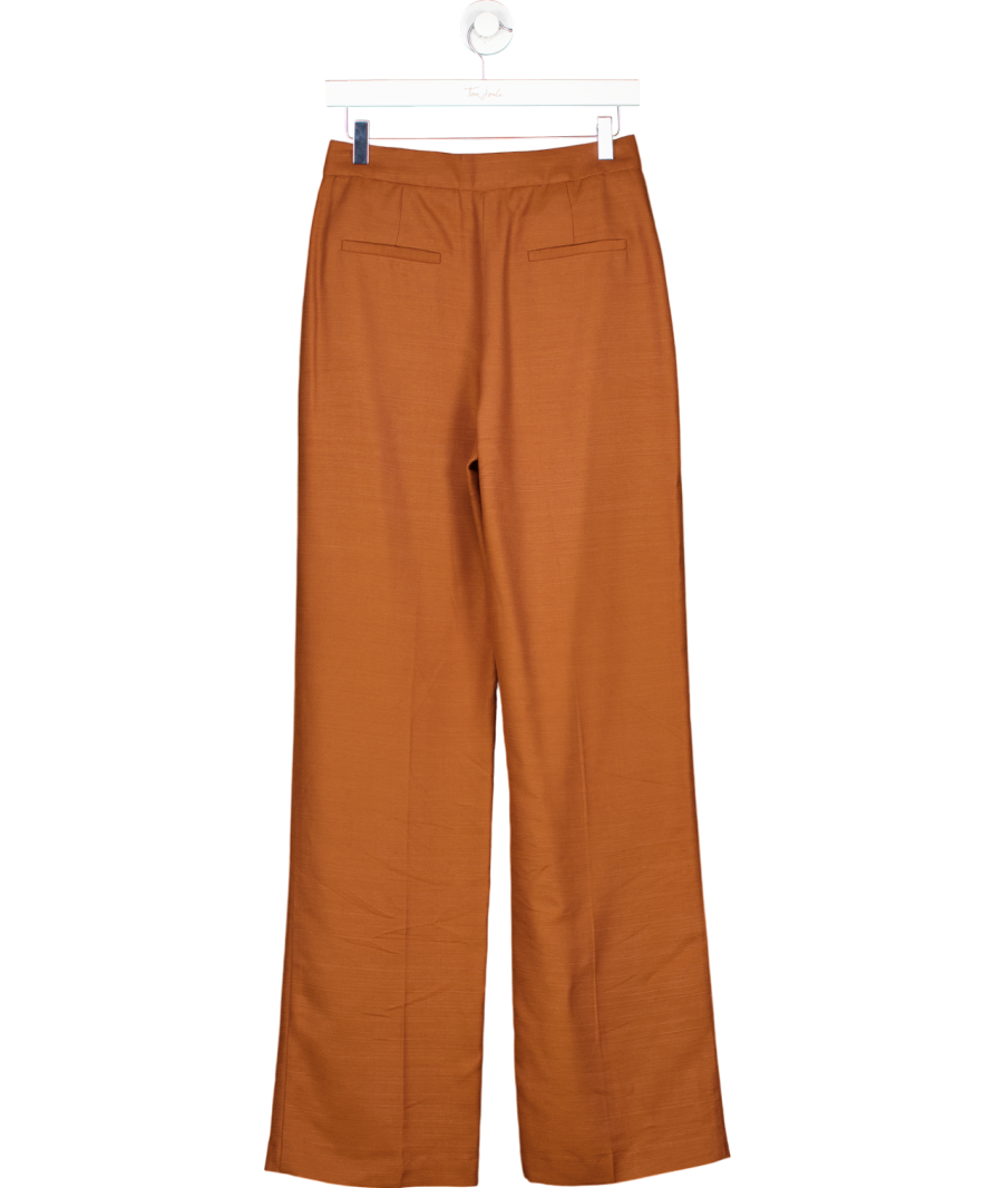 Sezane Brown Wide Leg Trouser UK 8