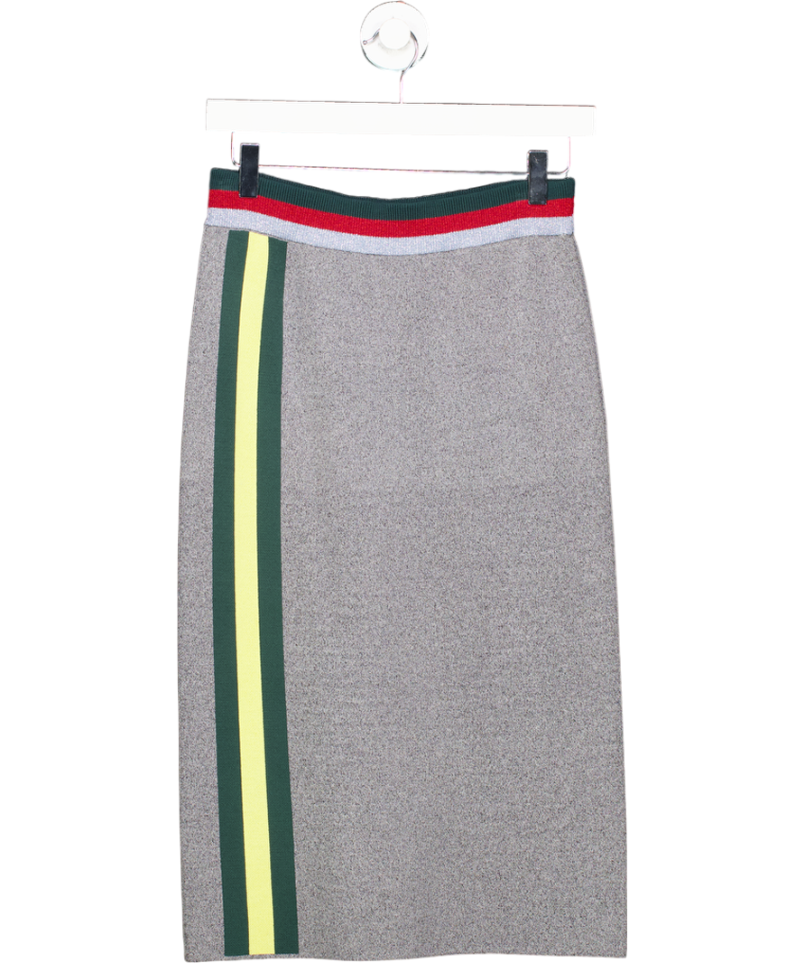 bimbay lola Mid Length Grey Viscose Skirt UK S