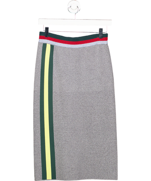 bimbay lola Mid Length Grey Viscose Skirt UK S