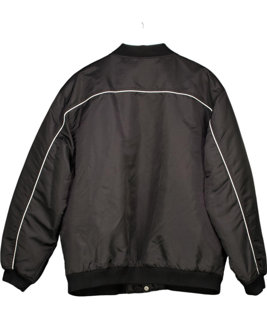 Supreme Black Logo Embroidered Bomber Jacket UK XL