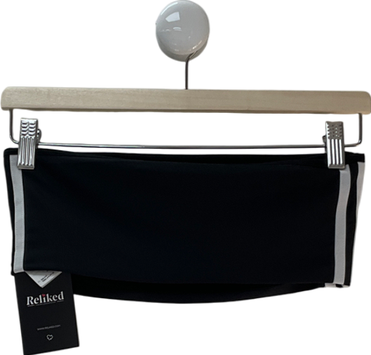 adidas Black Originals 3 Stripes Tube Tops UK 8