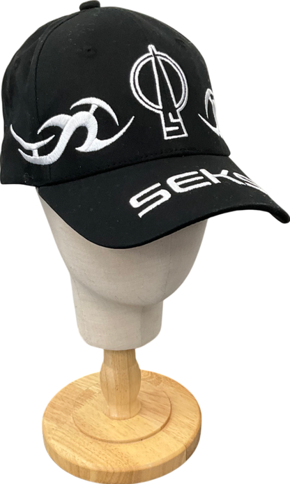 Seks Black Embroidered Baseball Cap One Size