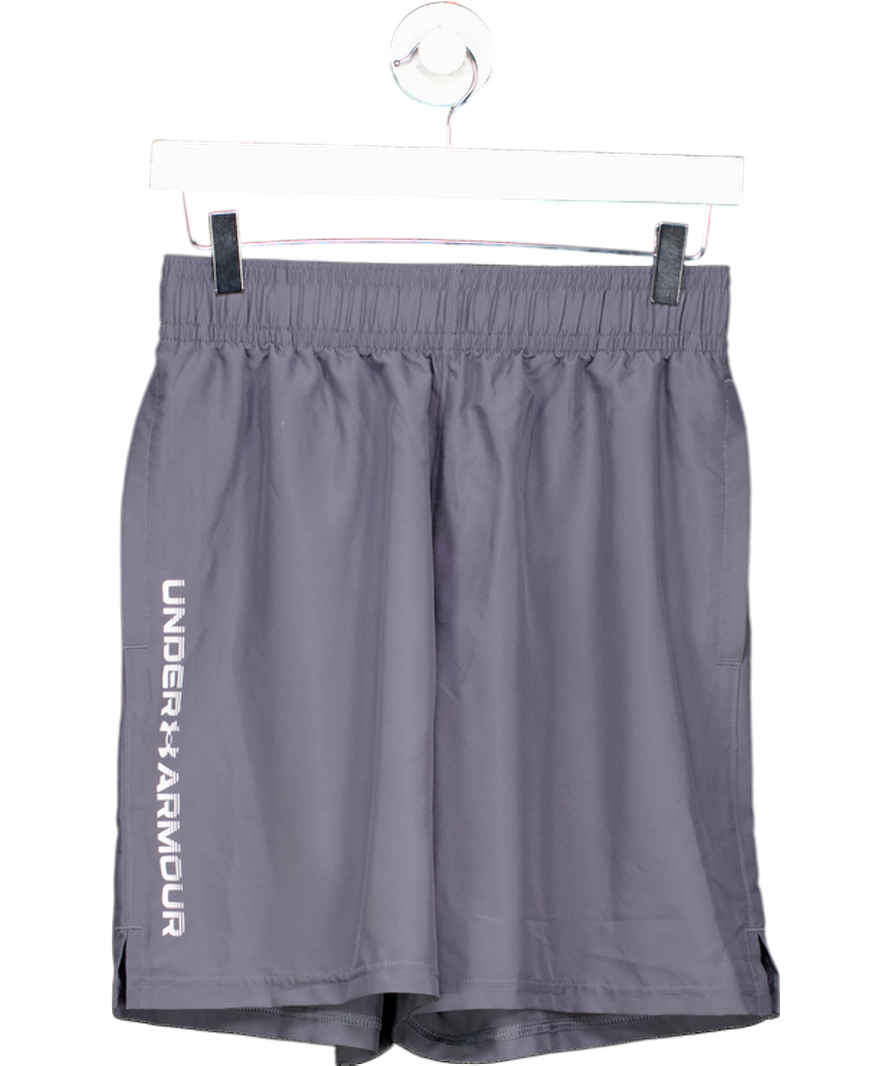 Under Armour Grey Woven Wordmark Shorts UK S