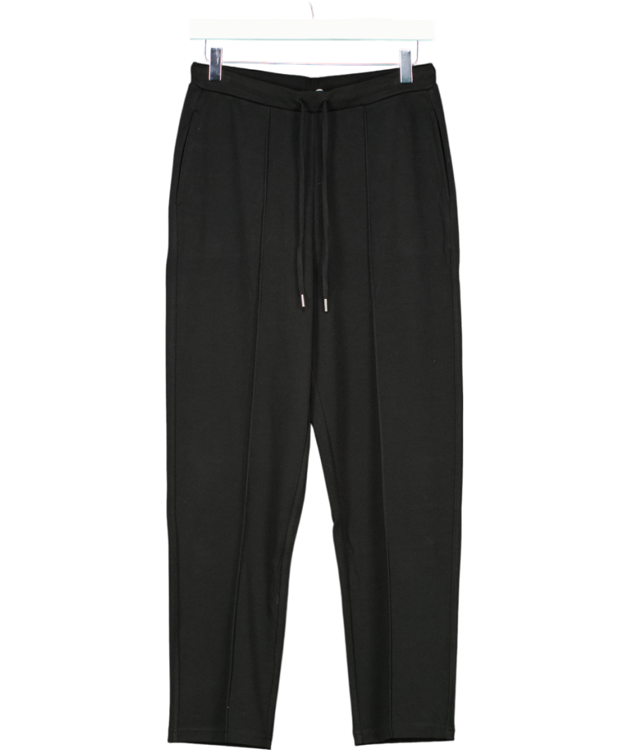 MANGO Black Jogger Trousers With Seam Detail UK S