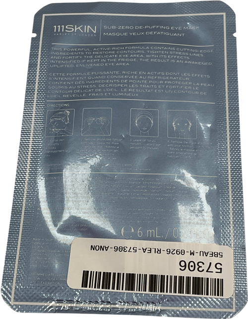 111 skin De-puffing Eye Mask 6ml