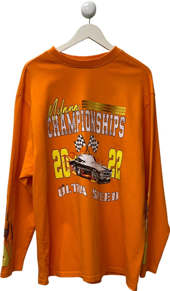 milana studios Orange Championships 2022 Ultra Speed T-shirt UK L