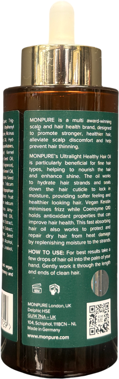 Monpure Ultralight Healthy Hair Oil 100ml