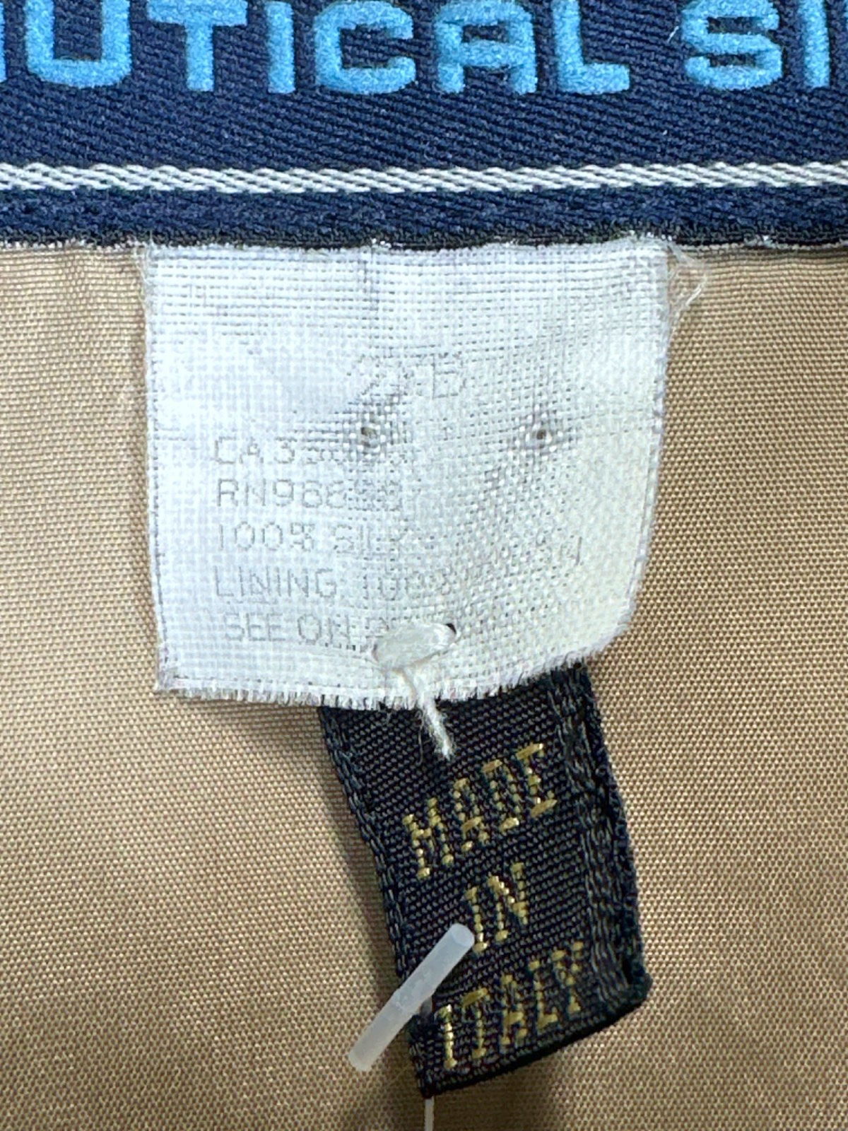 Paul & Shark Beige Nautical Silk Yachting Jacket UK XXL