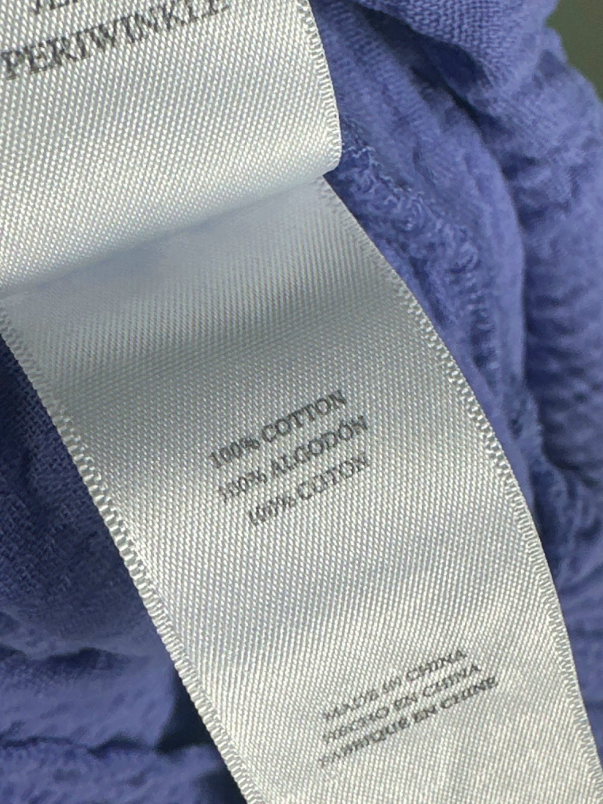 Rails Periwinkle Blue Jennica 100% cotton Double Gauze Strappy Dress UK S