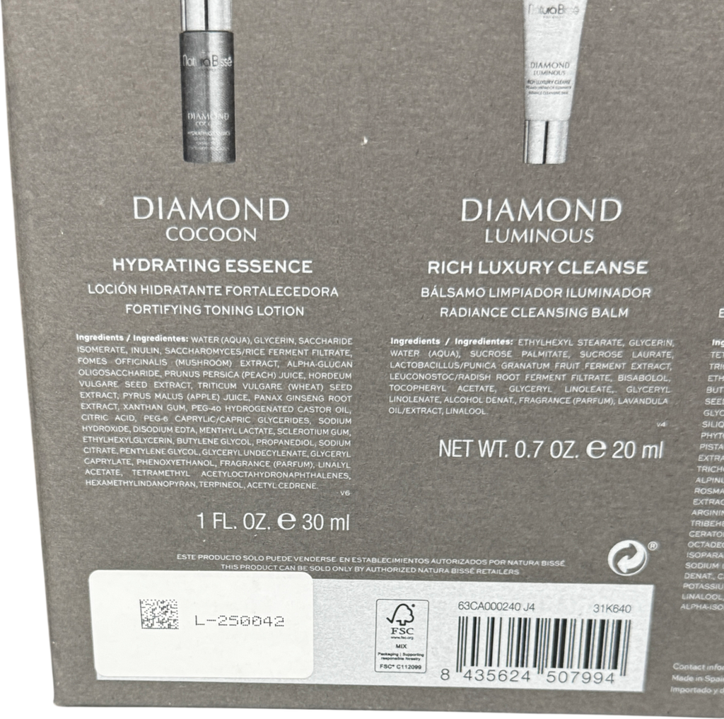 NATURABISSE DIAMOND Discovery Luxury Skincare Set (worth £337) 5 ITEMS