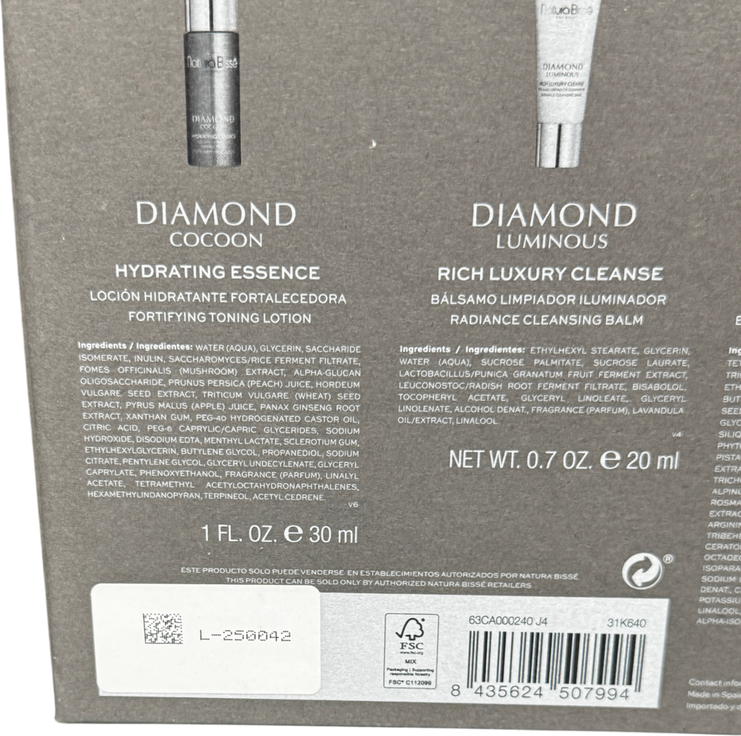 NATURABISSE DIAMOND Discovery Luxury Skincare Set (worth £337) 5 ITEMS