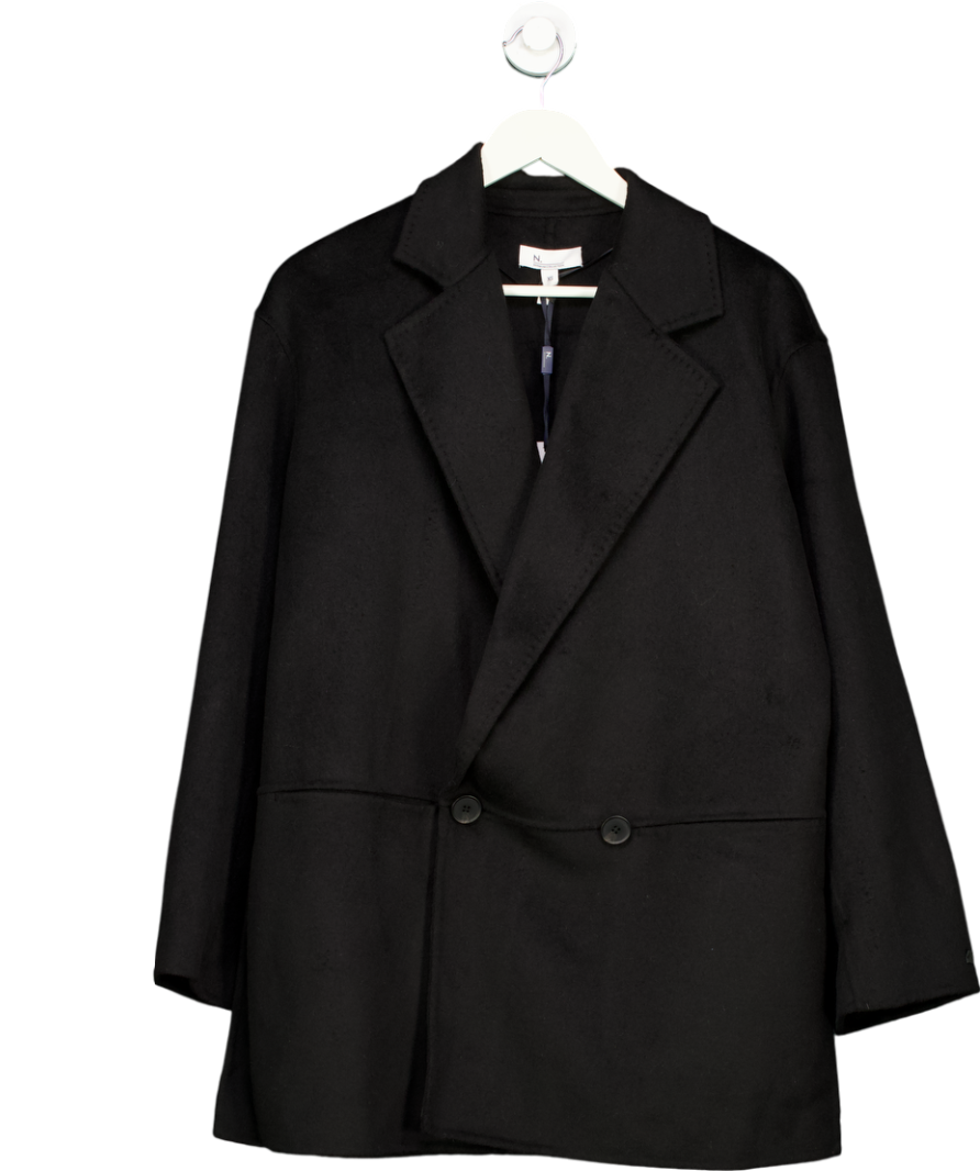 Next Black Handsewn Wool Blend Blazer Coat UK XS