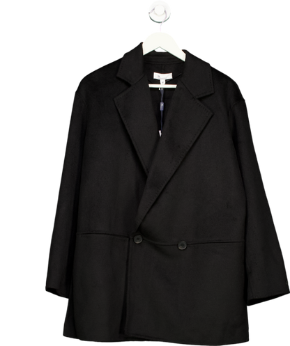 Next Black Handsewn Wool Blend Blazer Coat UK XS