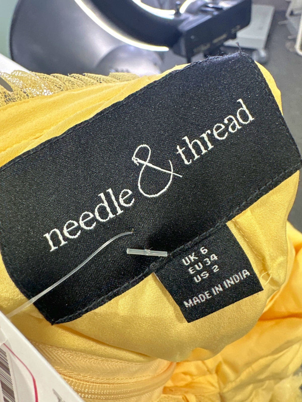 Needle & Thread Yellow Tulle Dress UK 6