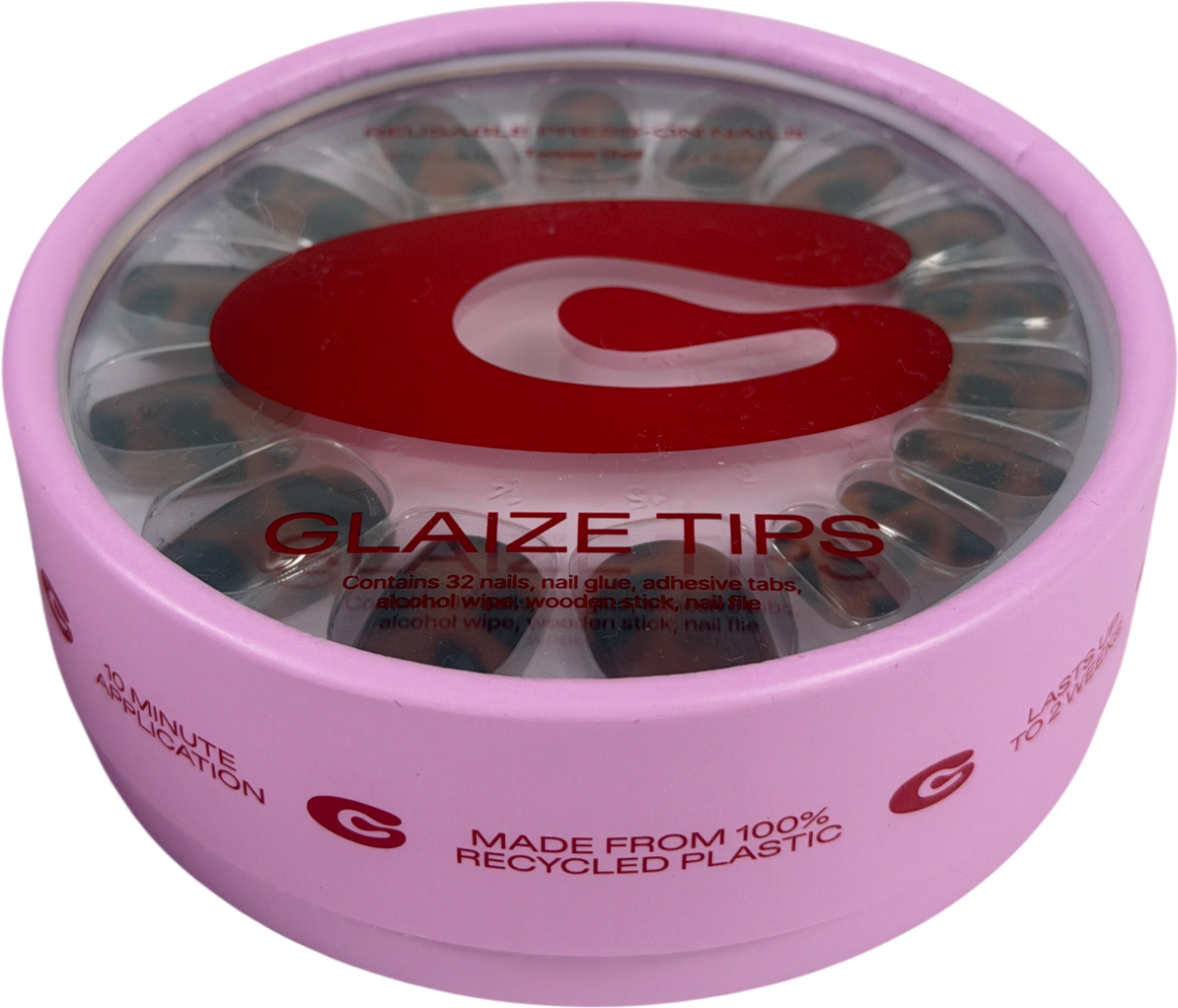 Glaize Press On Nails Tortoise Shell 32