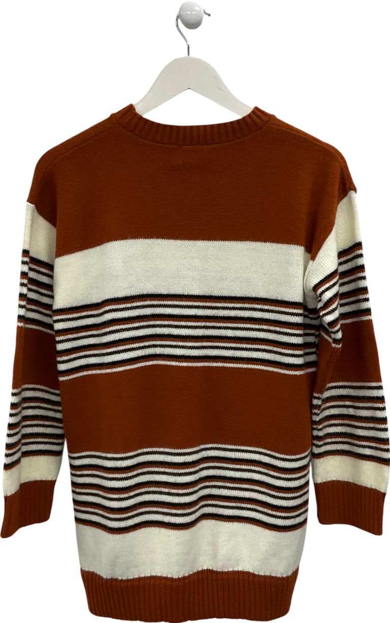 Garland Brown Striped Jumper UK S/M