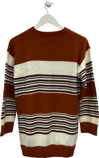 Garland Brown Striped Jumper UK S/M