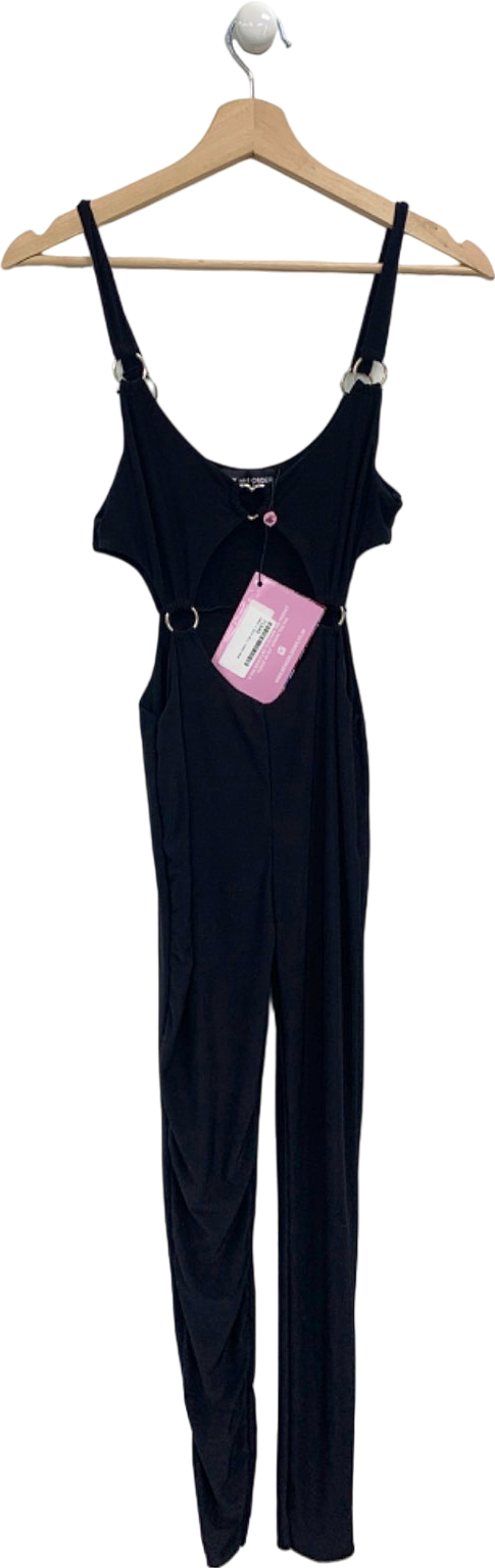 New Girl Order Black Jumpsuit UK 8