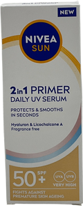 nivea 2in1 Daily Primer Face Serum Spf50+ 30ml