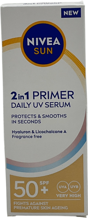 nivea 2in1 Daily Primer Face Serum Spf50+ 30ml